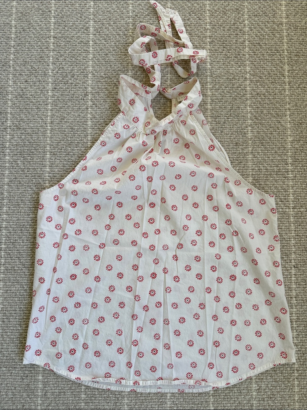 J by J. Crew Women’s White Red Halter Top Size 6